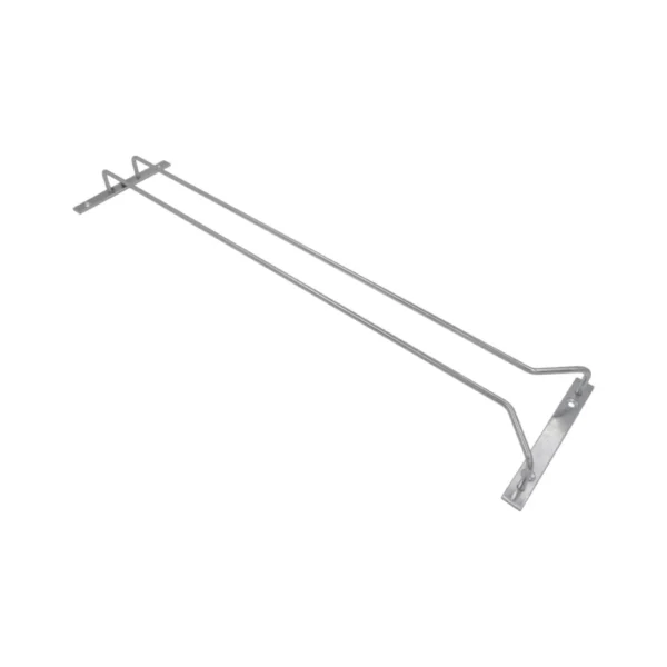CEILING MOUNT WIRE GLASS RAIL - 1 450 SILVER